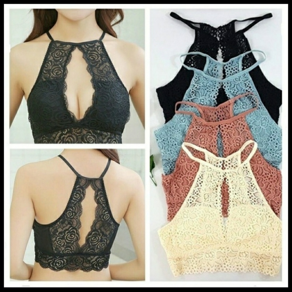 SALE! White Open-Slit Bralette Crop Top